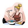 illustration for eat healthy