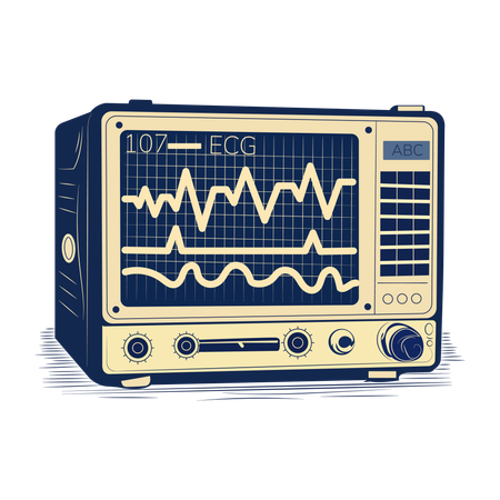 ECG Monitor  Illustration