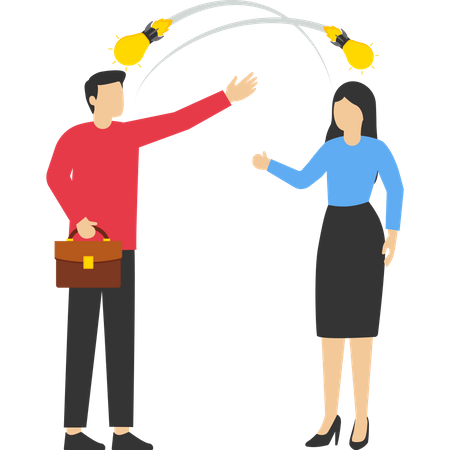 Échanger des idées  Illustration