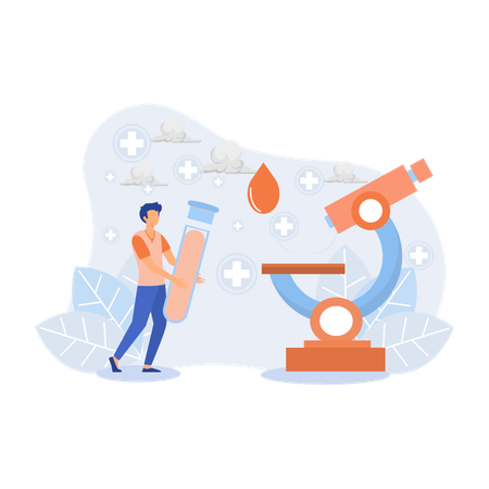 Échantillon de sang  Illustration