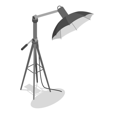 Lumière de studio photo  Illustration