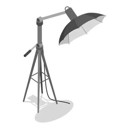 Lumière de studio photo  Illustration