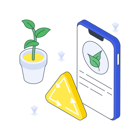 Eco App  Illustration