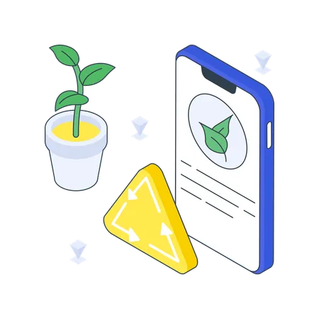 Eco App  Illustration