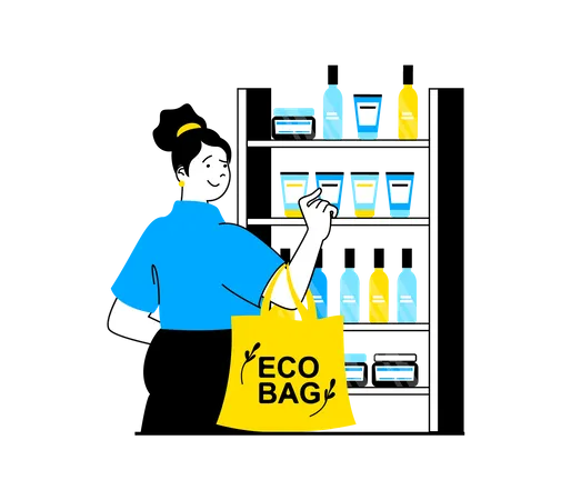 Eco Bag  Illustration