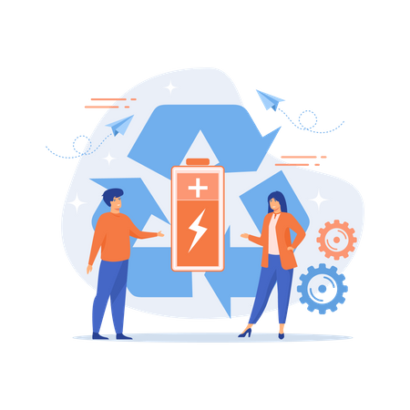 Eco battery  Illustration