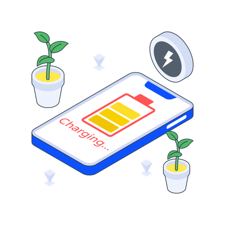 Eco Charging  Illustration