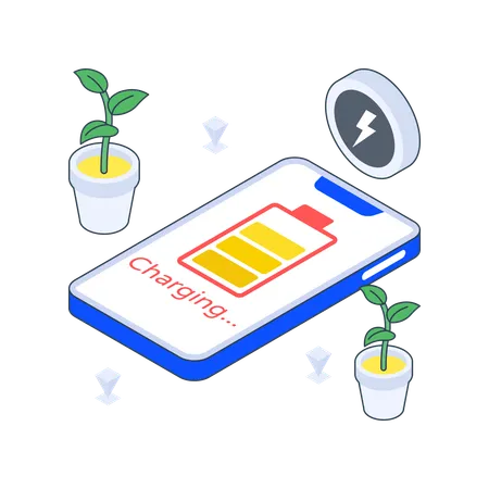 Eco Charging  Illustration