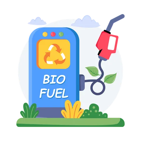 Eco fuel  Ilustración