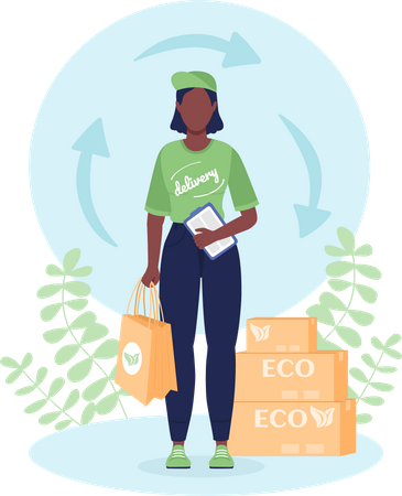 Eco delivery Illustration