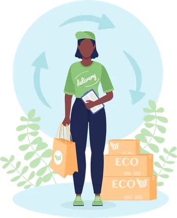 Eco delivery  Illustration