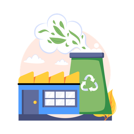 Eco Factory  Illustration