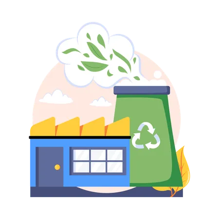 Eco Factory  Illustration