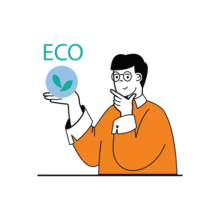 Eco friendly  Illustration