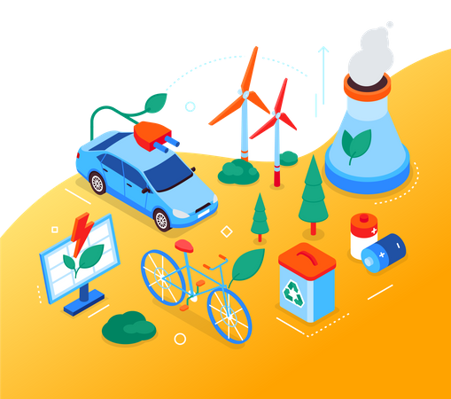 Eco friendly  Illustration