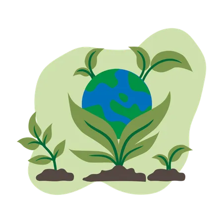 Eco-Friendly Plant  Illustration
