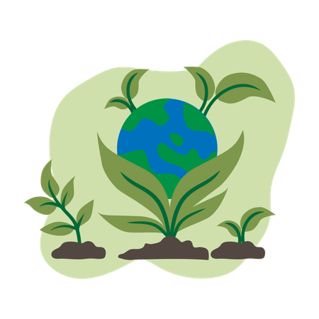 Eco-Friendly Plant  Illustration