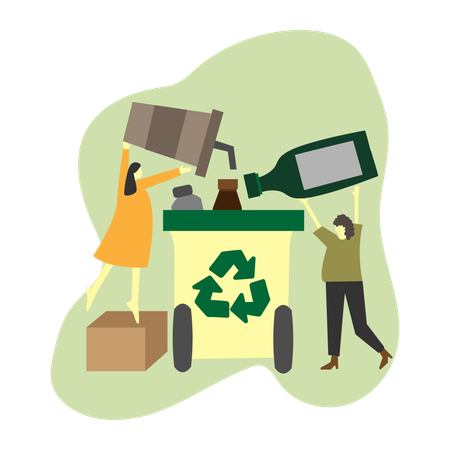 Eco-Friendly Waste Management  Illustration