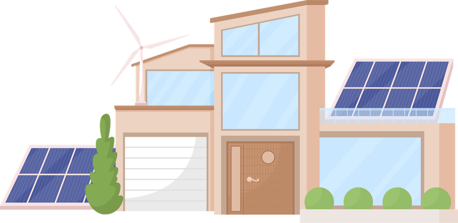 Eco house  Illustration