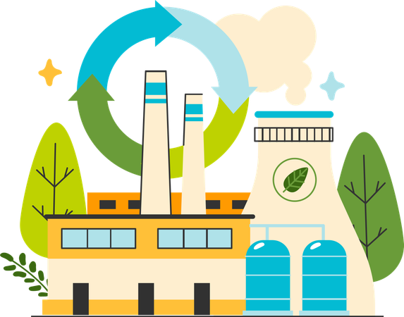 Industria ecológica  Ilustración