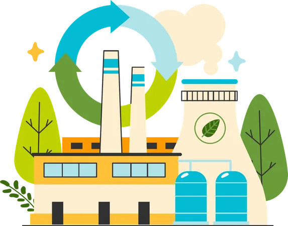 Industria ecológica  Ilustración