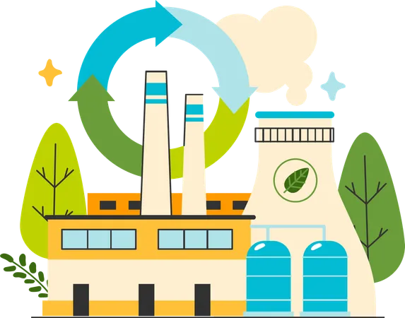 Eco industry  Illustration