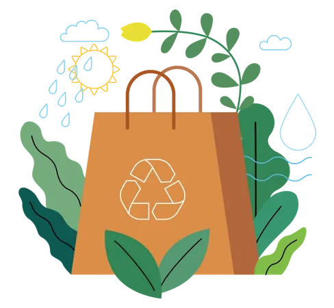 Eco package Illustration