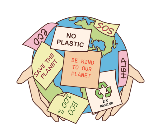 Reciclaje ecológico  Ilustración