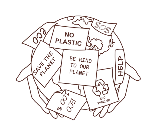 Eco recycling Illustration