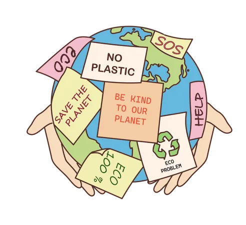 Eco recycling  Illustration