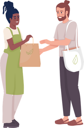 Eco shopping  Illustration