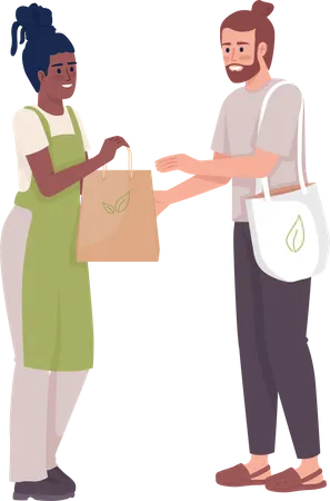 Eco shopping  Illustration