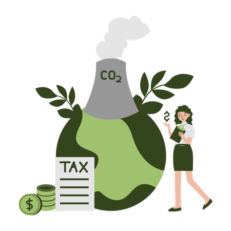 Eco Tax Sustainability  Illustration