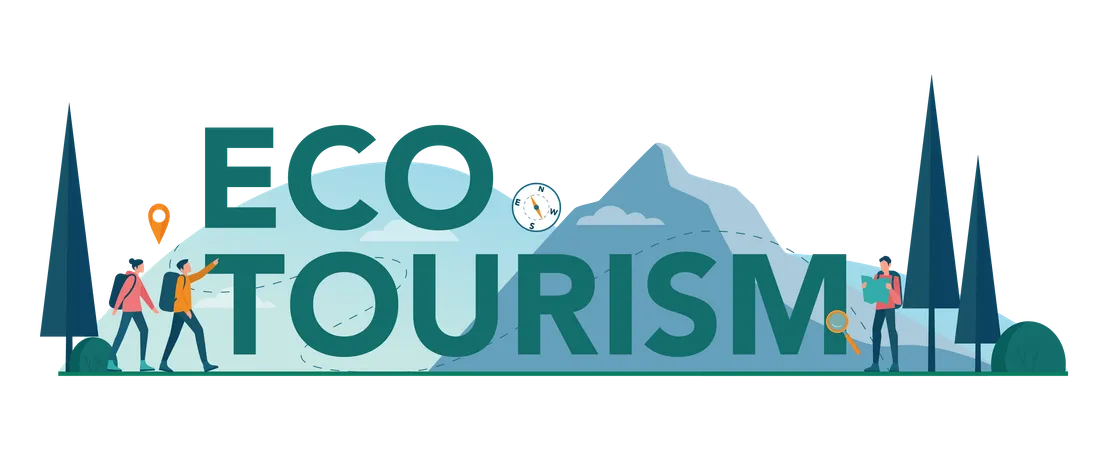 Eco tourism Illustration