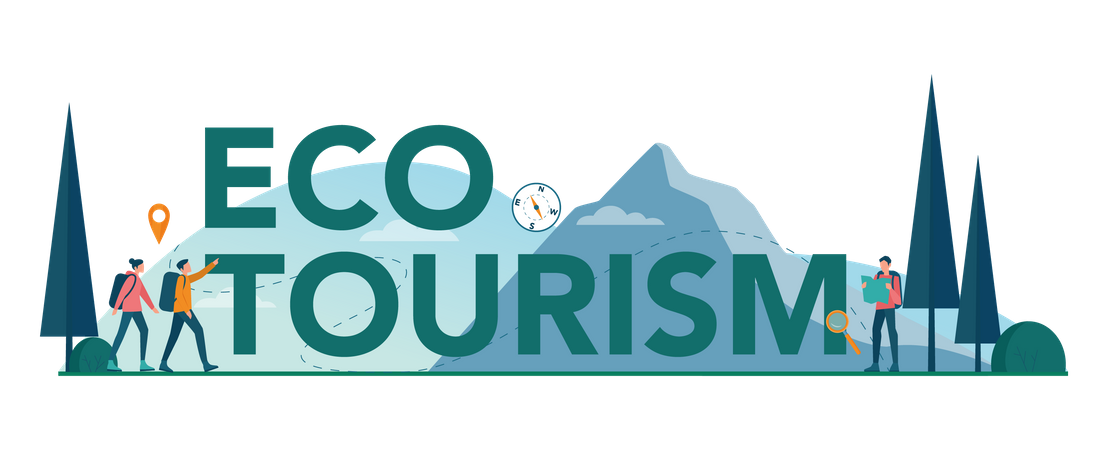 Eco tourism  Illustration