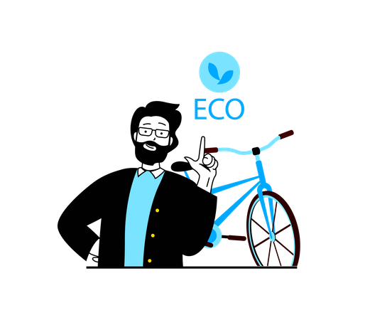 Eco Transportation Illustration
