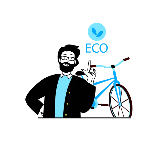 Eco Transportation Illustration