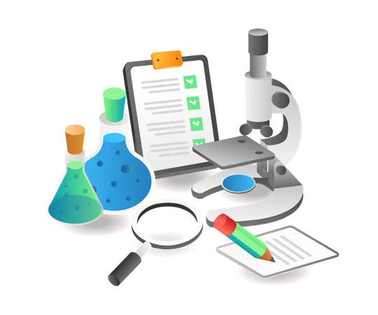 Enseignement scolaire de la chimie  Illustration