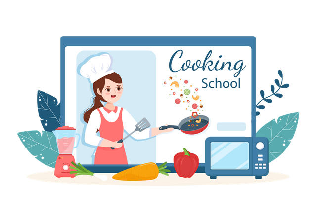 École de cuisine  Illustration