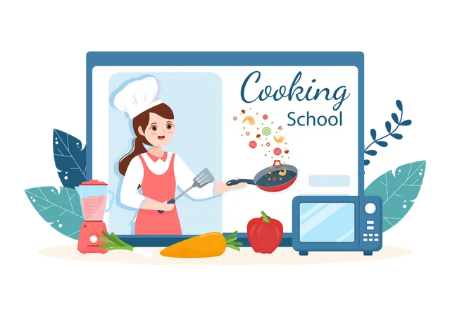 École de cuisine  Illustration