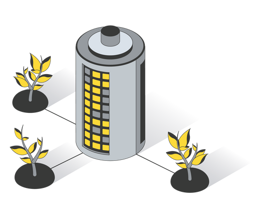 Ecological Sustainable Energy  Illustration