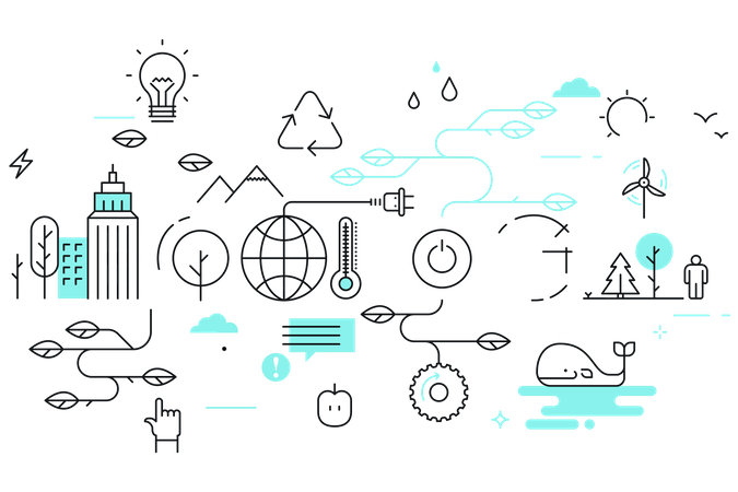Ecology and environment Illustration