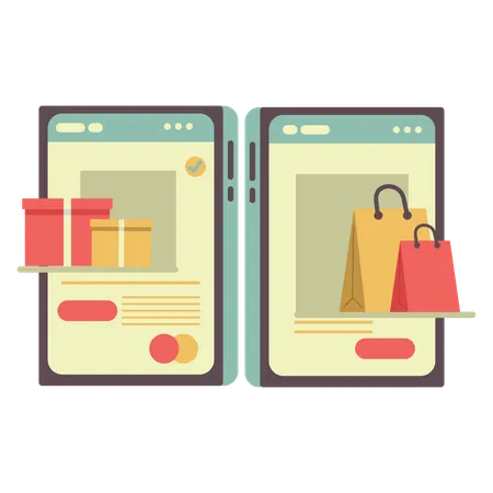 Ecommerce app  Illustration