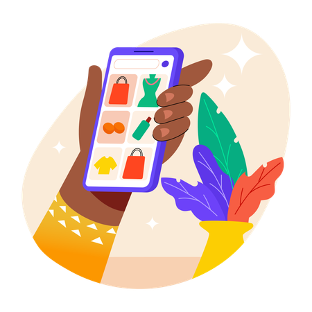 Ecommerce app  Illustration