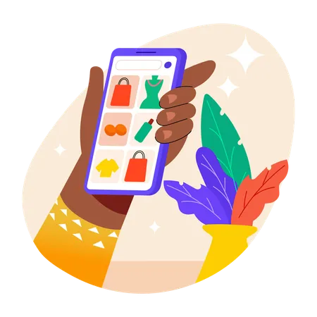 Ecommerce app  Illustration