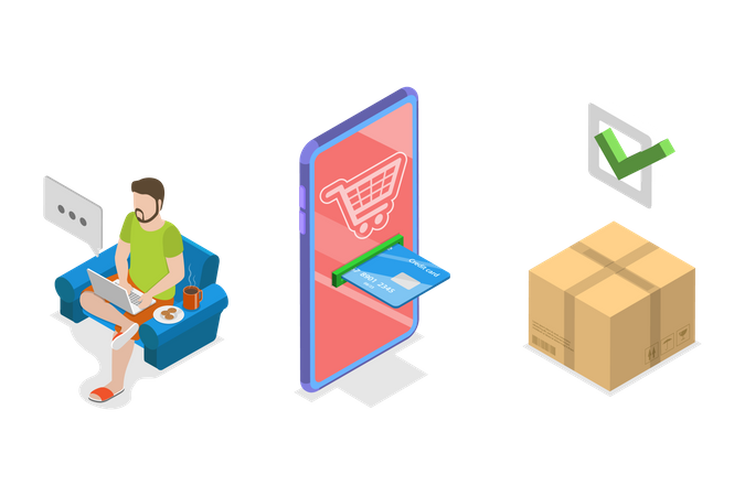 Ecommerce App  Illustration