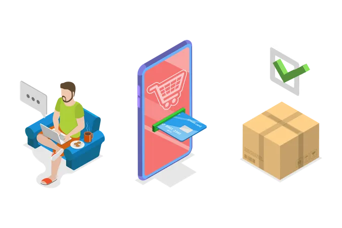 Ecommerce App  Illustration