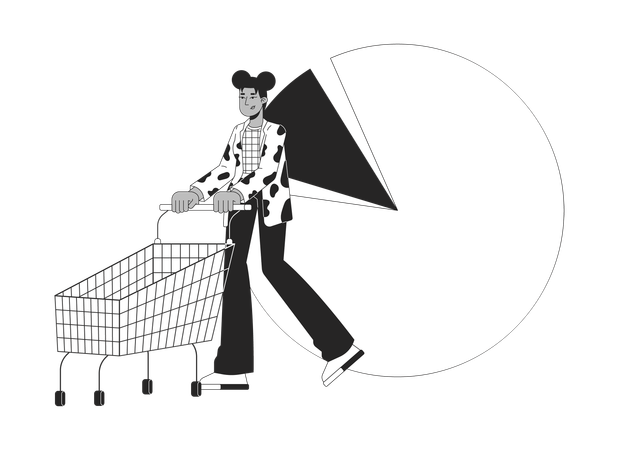 Ecommerce customer analytics  Illustration