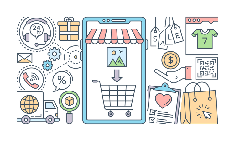 Ecommerce  Illustration