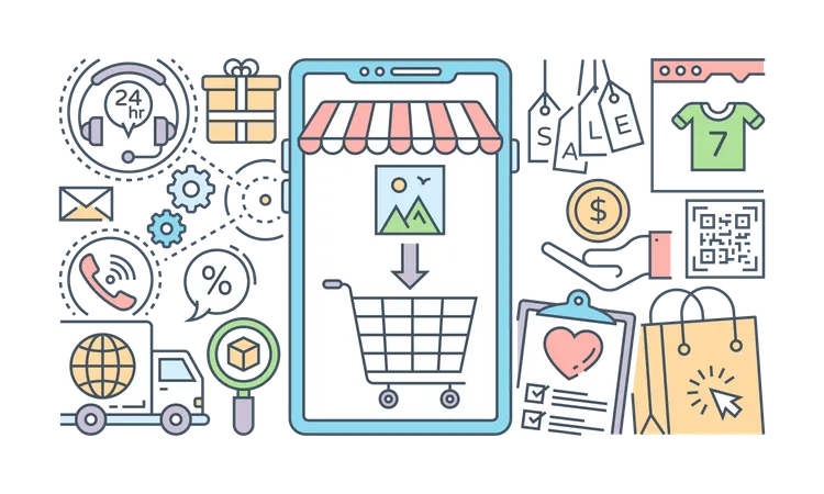 Ecommerce  Illustration